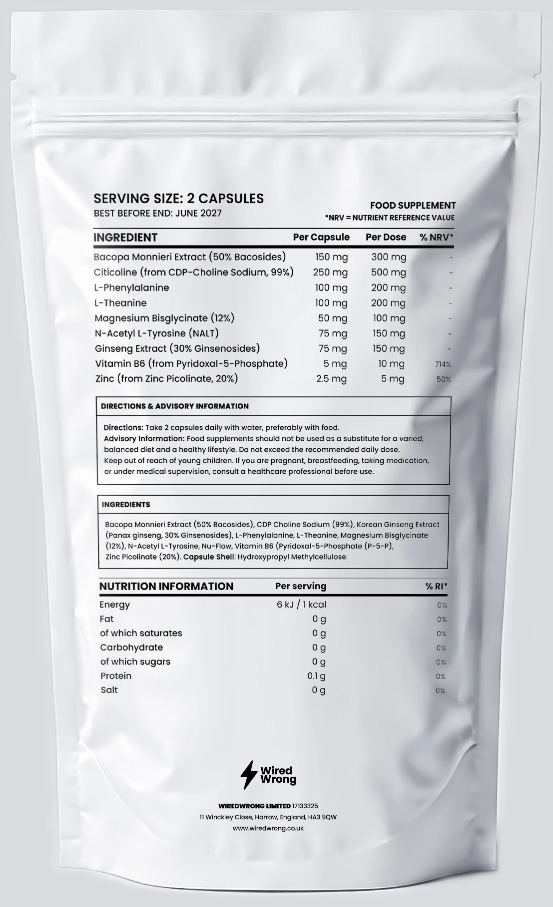 WiredWrong Overdrive ingredients image